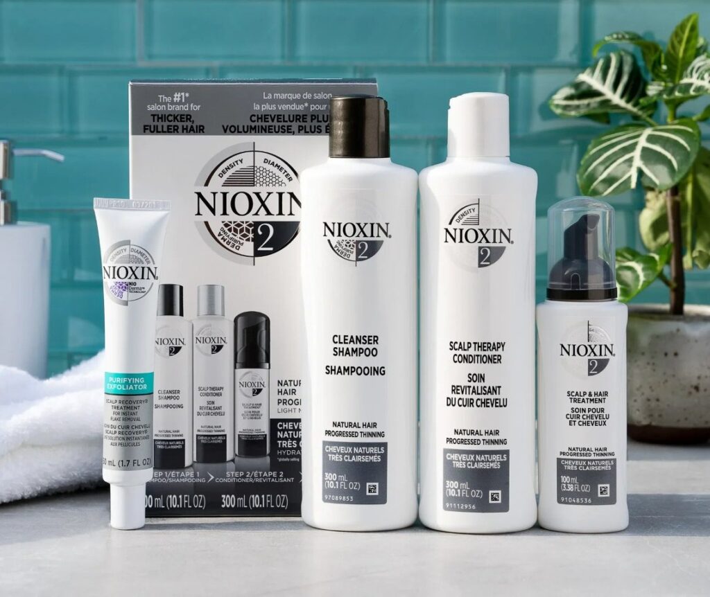 Obraz ukazuje kilka produktów marki Nioxon.